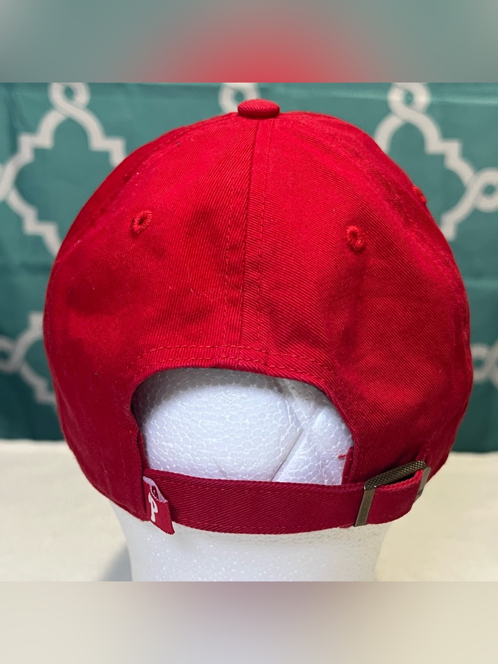 ‘47 Brand Philadelphia Phillies Red Baseball Cap with White 'P' Logo - Picture 5 of 15